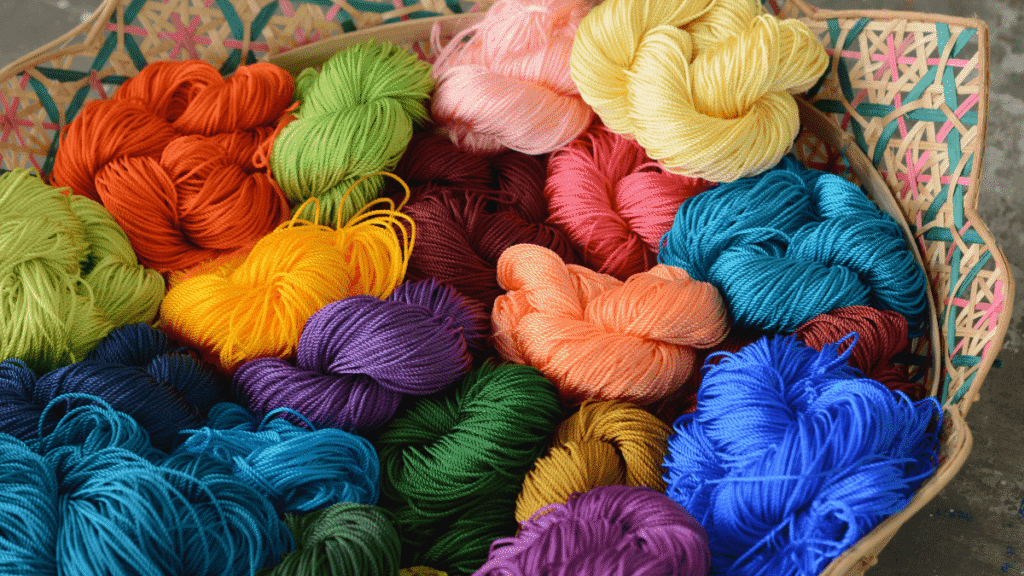 Materiais para crochê